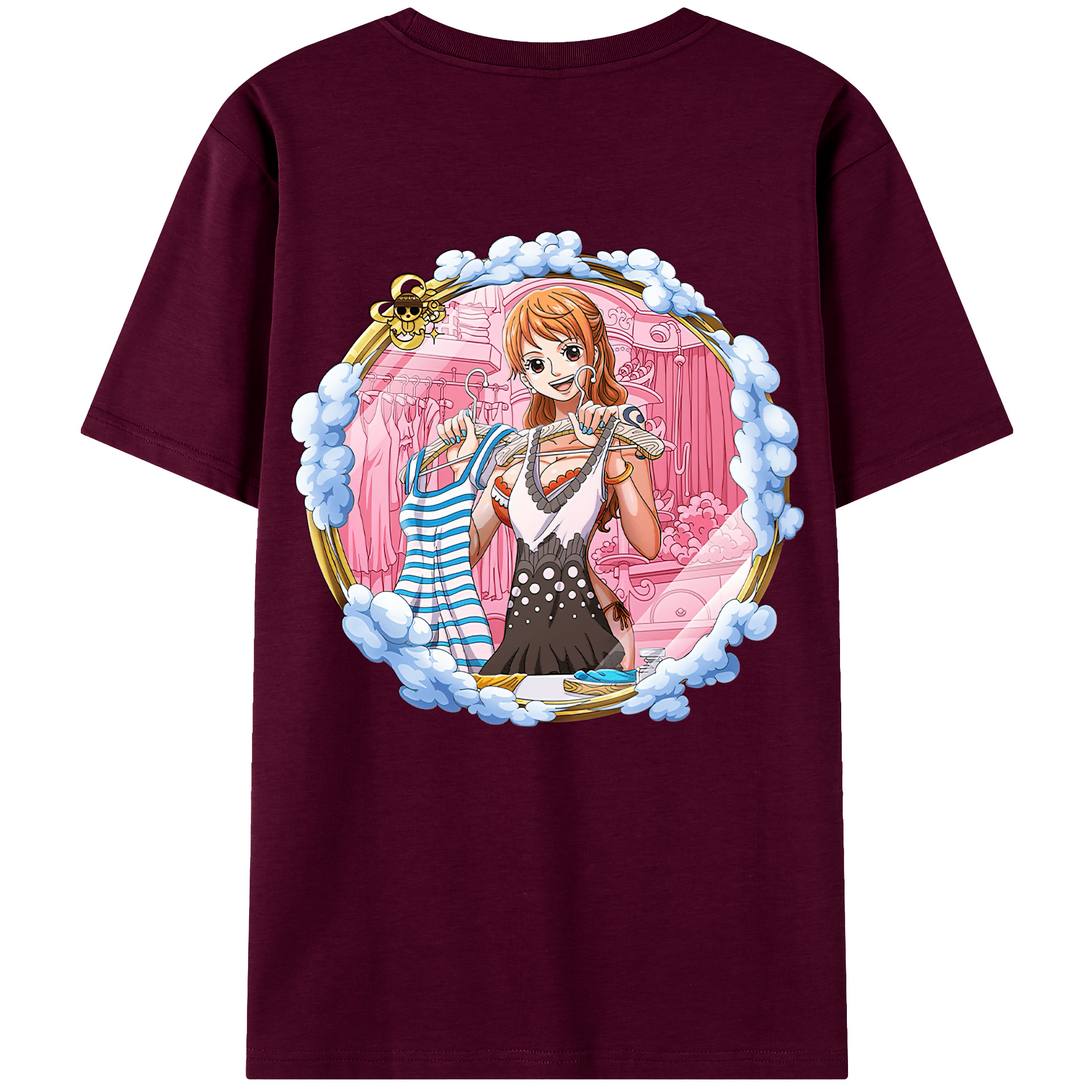 （画像用） ワンピース ナミ ONE PIECE Nami レディース半袖Tシャツ(バックプリント)
